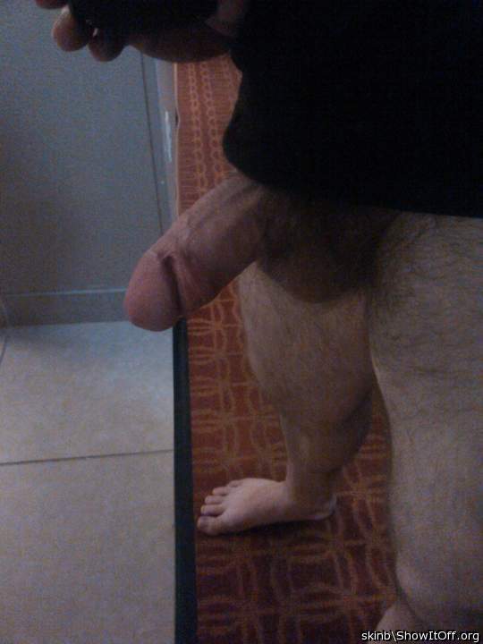 Yummy thick cock and hot hairy legs