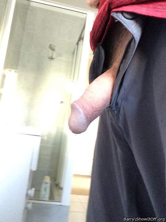 I love poking my cock out. 