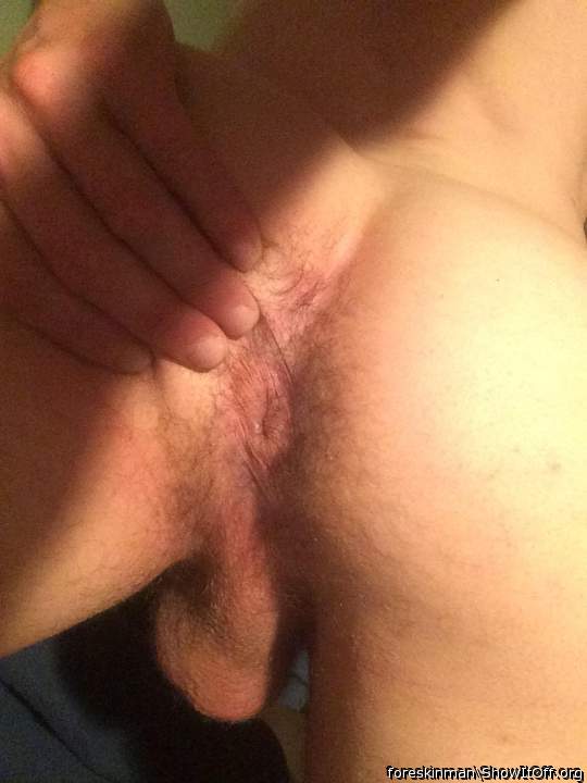 HOT ASSHOLE and BALLS, HORNY ONE CHEEK SPREAD    