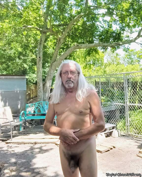 Nude in my yard