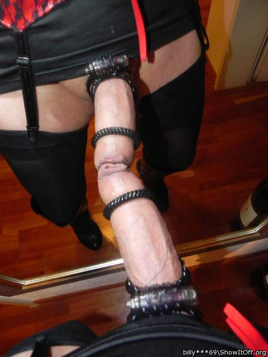 Love that long covering foreskin on such a huge cock