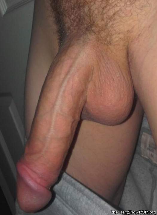 BIG, mouthwatering, hanging cock and loaded balls!! 