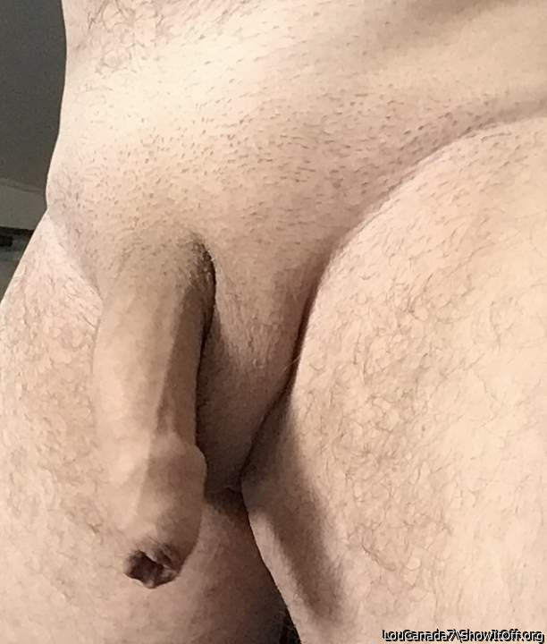 A good photo of an uncut cock; just at the right stage