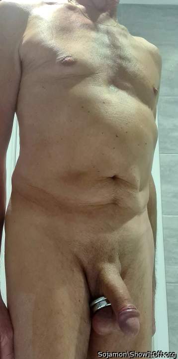 Hot shaved cock and huge balls