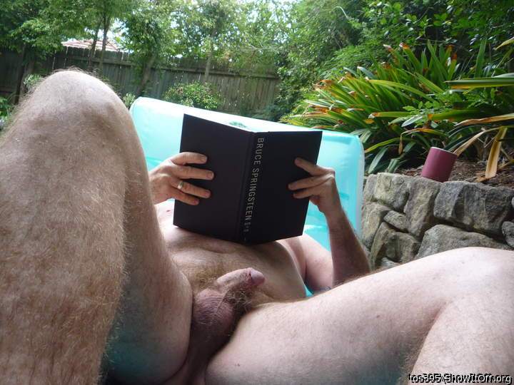 best to be naked by the pool with a good book