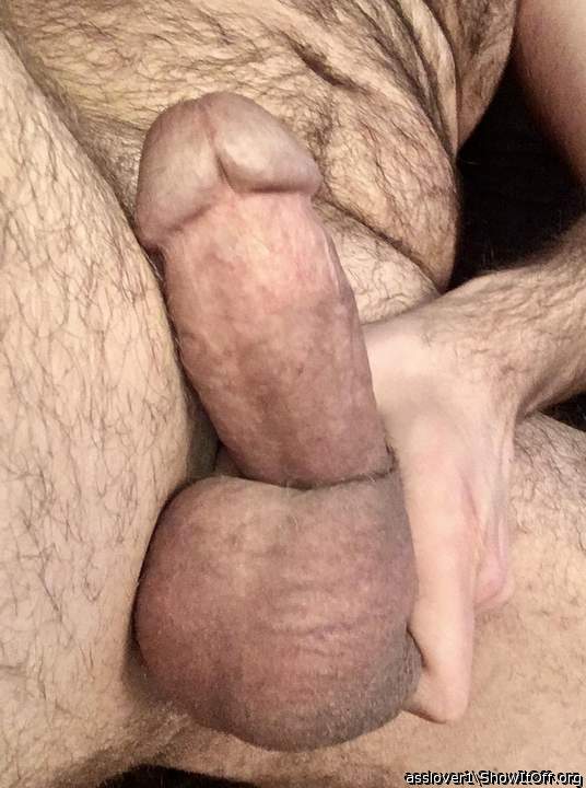 amazing shot of your thick cock and full balls!