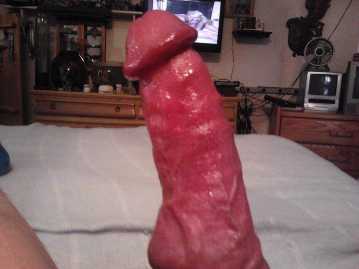Your cock is so hard and swollen! So pink!