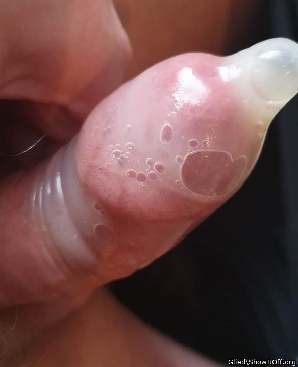 Sperma im Kondom