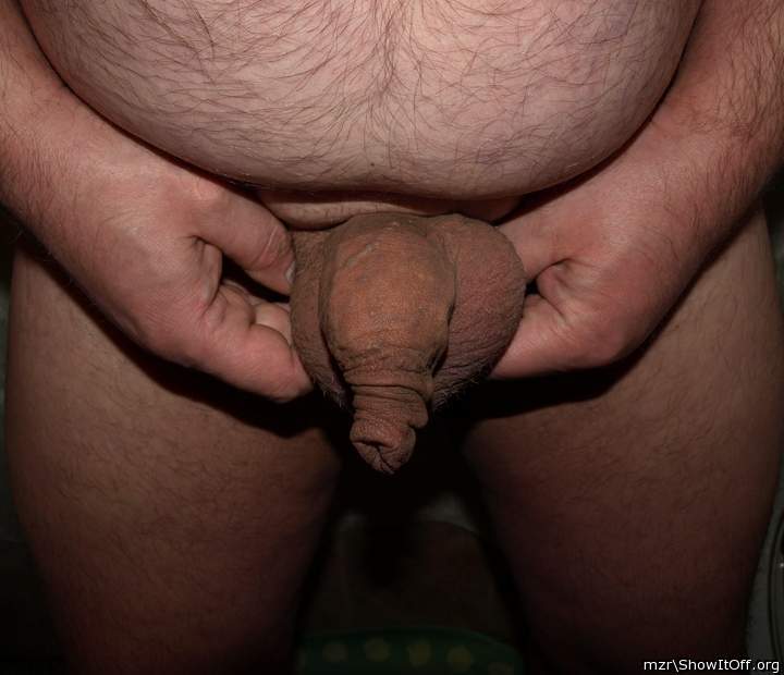 My fat and long foreskin and big testicles