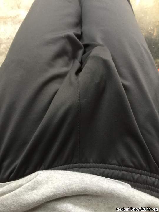 Showing off my bulge in public