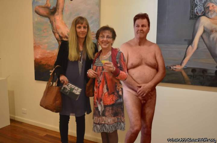 Friends asked if I'd attend opening of nude art gallery.  I just assumed ...
