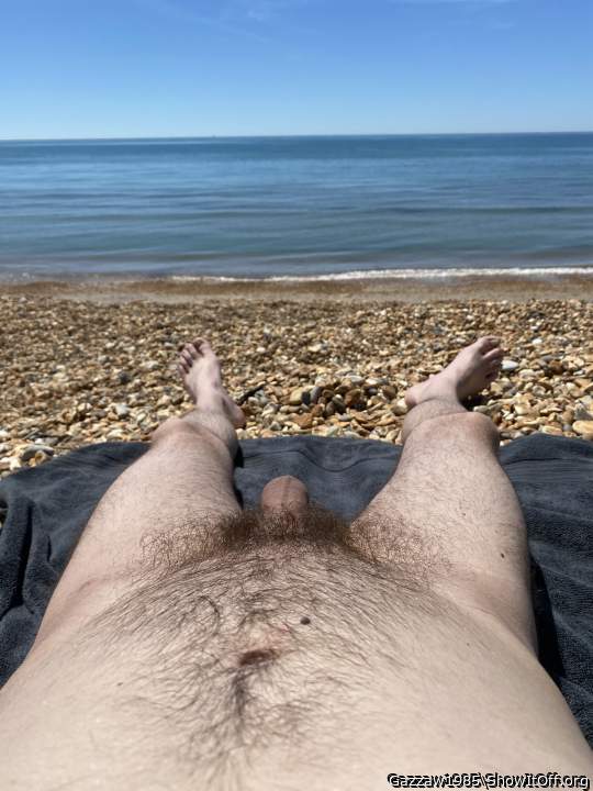 On the nudist beach