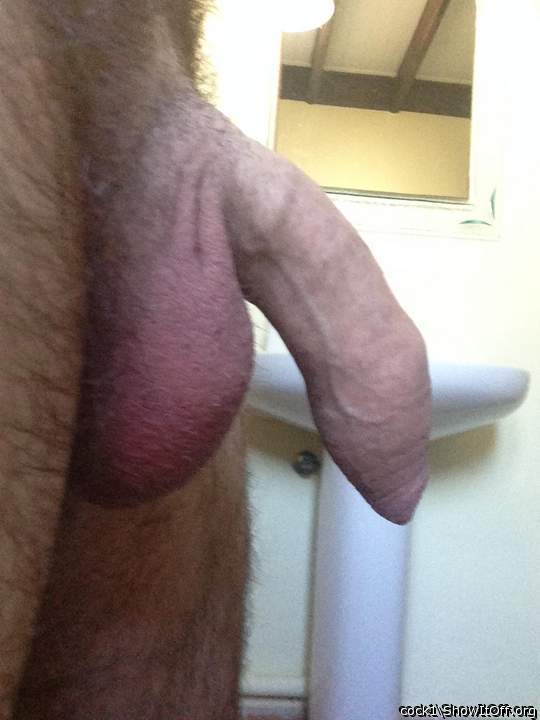 Mmmmm nice uncut cock and balls love your foreskin