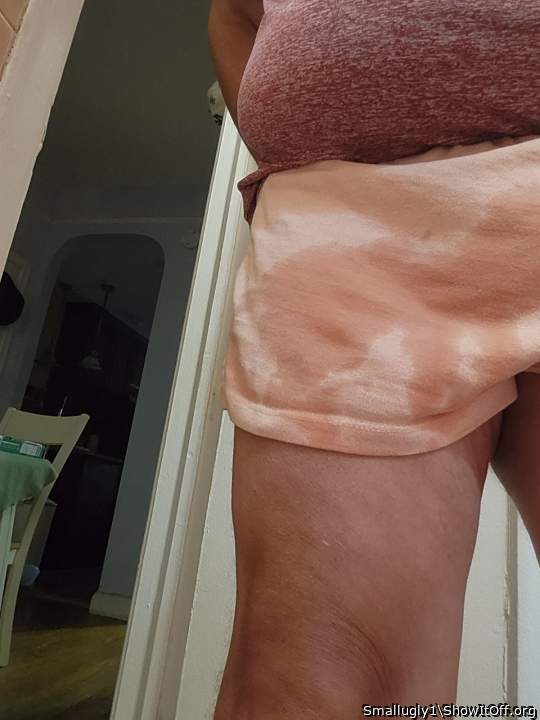Peed in my pretty pink shorts I need to be punished