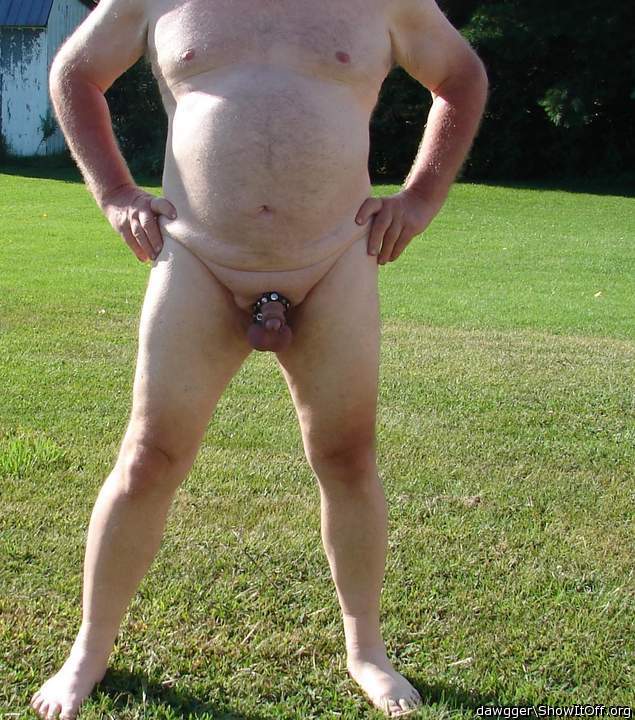 I love being naked outside