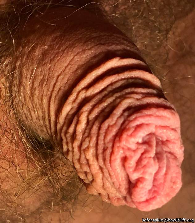 My foreskin when my cock is small so you like it?