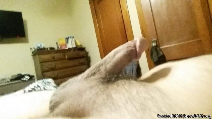 Such a nice rock hard cock. I would love to suck you off.   