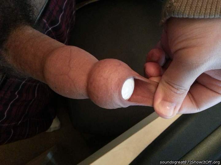 Golf ball in the foreskin!