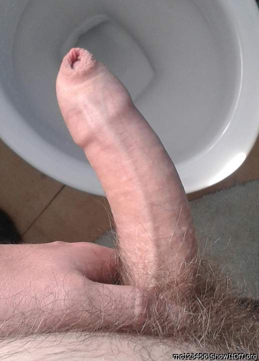 Lovely owner's view of a stunning uncut cock - love your for