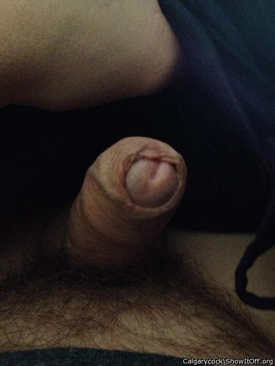 I love your glans peeking out of your foreskin here.