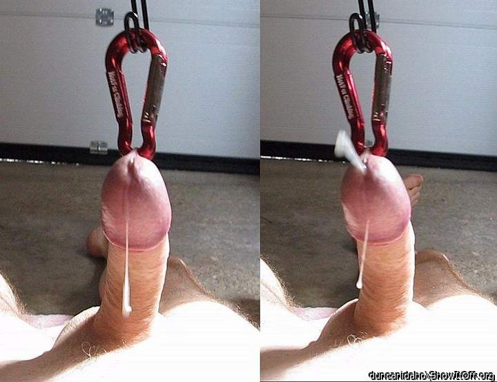 Wanking with a bungee cord!!!