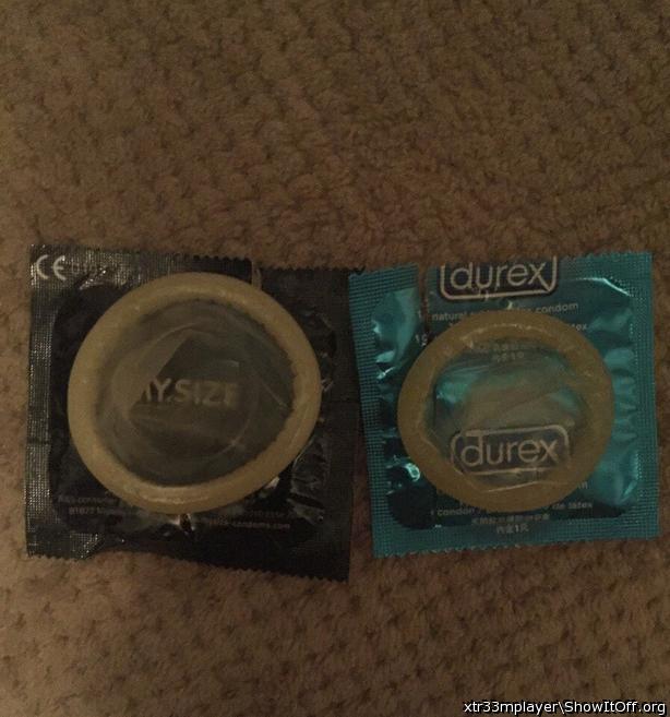 Condoms I use(left)