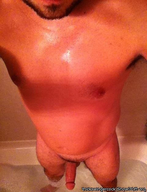 thick meat in the shower