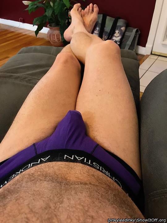 Relaxing in Purple Undies