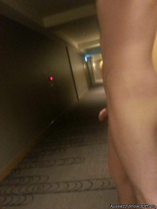 flashing in hotel hall