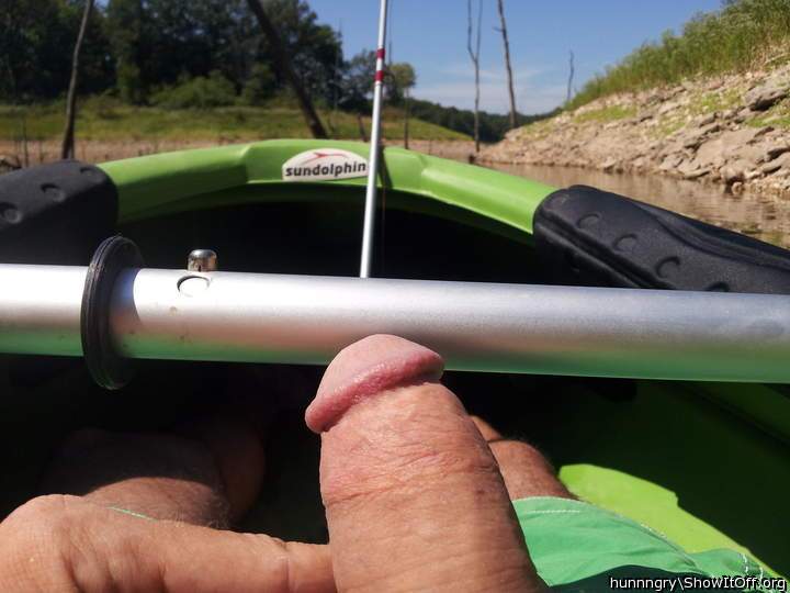 out in the kayak