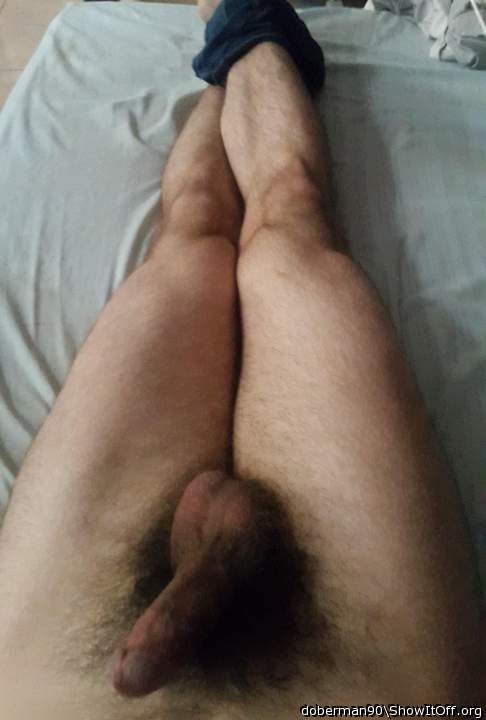 Sexy, hairy cock and fit legs! 