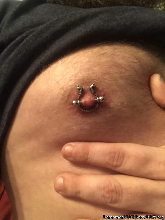 Wonderful pierced nipple!      