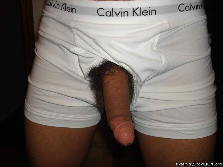 BF hangin out of his Calvins