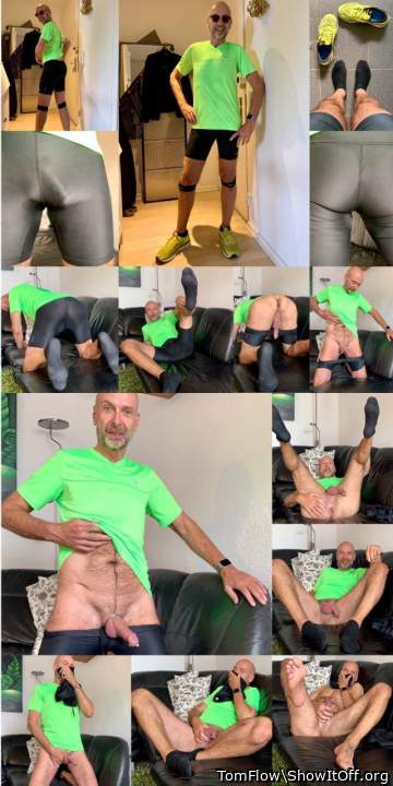 Hans Juergen Kunze sweaty and horny after jogging