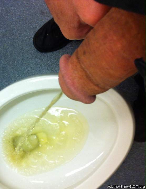 Pee break at work.
