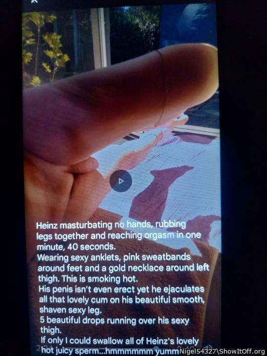 Imagine doing this at a beach while Dorothy sits on my face