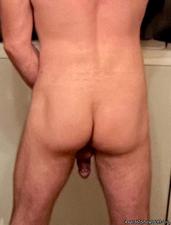 Cute bum and cock!!  