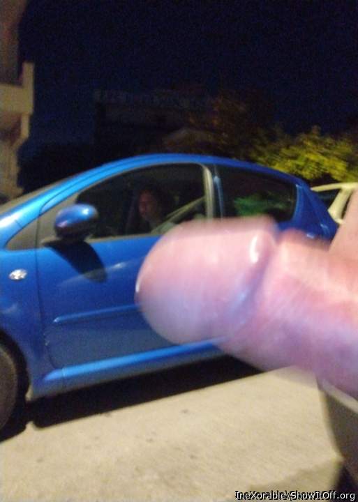 Her cunt take fire as she watch my public masturbation