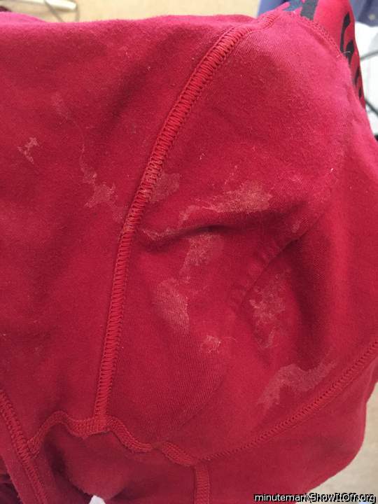 Cum-stained boxers