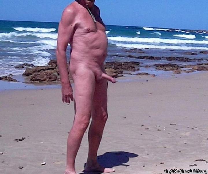 nude at an isolated beach  # 1