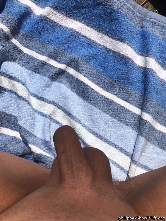 Small penis on beach