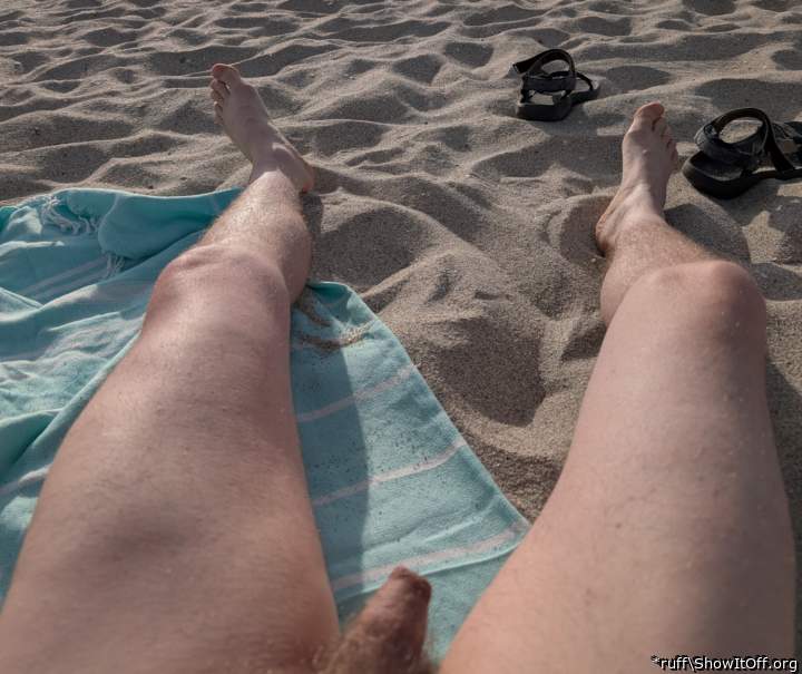first nude beach experience, *just* stripped