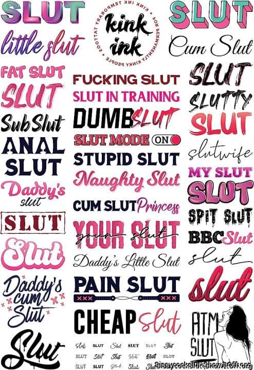 I am a sissy cross dressing slut