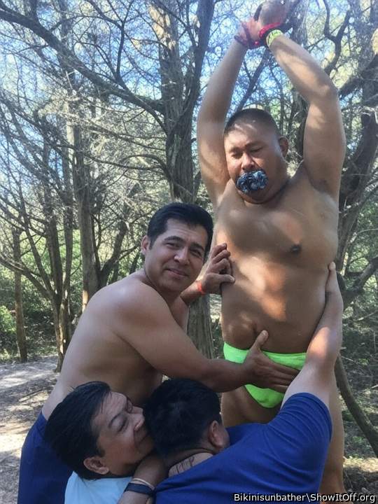 Tied up in the woods and fondled