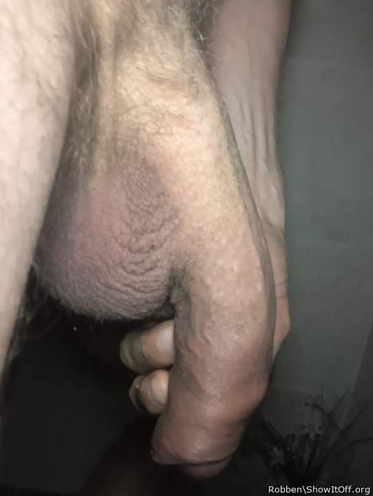 My soft penis hold in hand