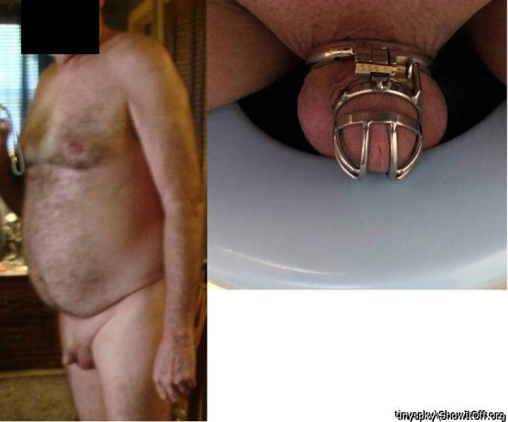 Micro penis in chastity, the way it should be