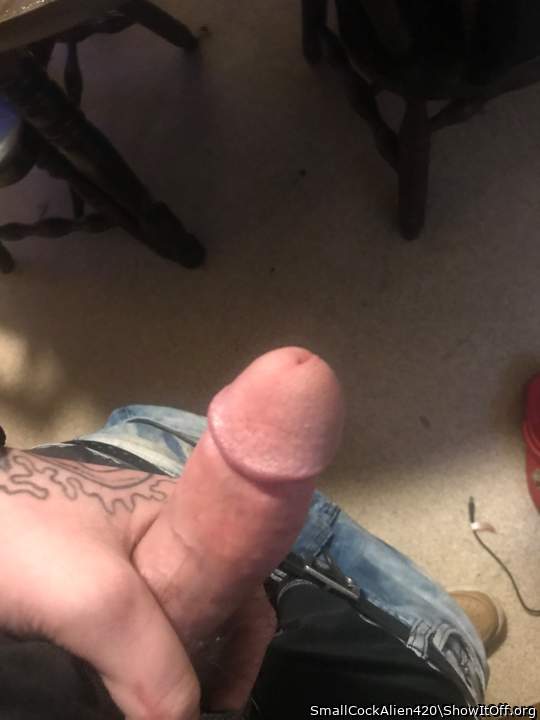 Holding my small cock