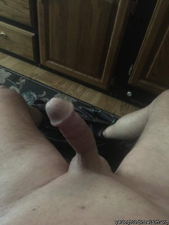 wow lovely shaved cock you have there      