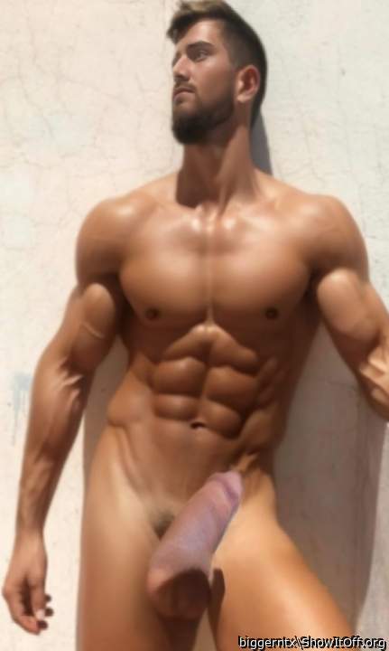 Fabulous well muscled body and such a big thick cock  