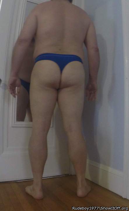 Ass in thong